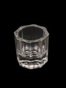 Nail Polish Crystal Liquid - Crystal Cup - Transparent Glass Single Liquid Bowl For Moistening Nails, Acrylic Powder Support, Acrylic Glass Container For Nails - Clear - View 2