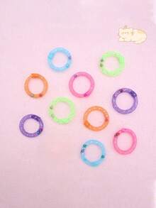 5/3/2/1pc Colorful Mesh Cat Toy Rings With Built-In Bells, Interactive Self-Entertainment Round Rings, Suitable For Kittens, Durable Bite-Resistant Scratching Pet Teething Toys, Lightweight Rolling Cat Teaser Toys, Indoor Cat Boredom Relief Toy Set, 5.5cm/2.16in Diameter Durable Pet Supplies - Multicolor - View 7