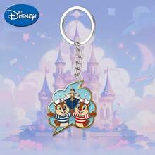 1pc Cute Cartoon Disney Squirrel Brothers Keychain, Kawaii Character Pendant Key Ring, BiU Heart Print Bag Charm, Birthday Gift For Teenagers And Women, Backpack Handbag Car Accessory, Cute Keychain, Women's Keychain, Men's Key Chain, Keychain Pendant, Car Accessory, Back To School, Cool Charm - Multicolor - View 7