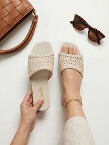 Women Flat Sandals - White - View 1