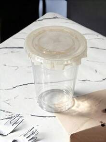 50/100/200pcs Leak-Proof Cup Lids - Spill-Proof Design, Sealed To Prevent Leaks, Suitable For Restaurant And Home Use, Takeout Supplies - Multicolor - View 6