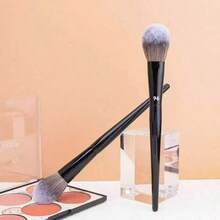 1pc 96 Makeup Blush Brush Flat Professional Blush Brush Blush Bronzer Makeup Brush Powder Blush Makeup Tool - Black - View 7