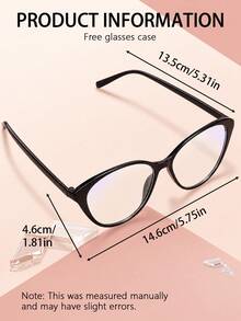 Cat Eye Frame Blue Light Blocking Glasses, Filters Screen Blue Light, Comes With Glasses Case, Suitable For Office And Study, Fashion Accessory Choice - Glasses [Cat-eye Frames] - View 11