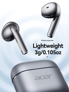 Acer OHR656 Semi-In-Ear Wireless Earbuds, Bluetooth 6.0 Chip, 13mm Large Diaphragm, Stereo Sound, Touch Control, Portable Charging Case, Suitable For Cycling, Compatible With IOS/Android Phones - View 9