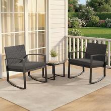 Outdoor Table & Chair Sets - Black - View 6