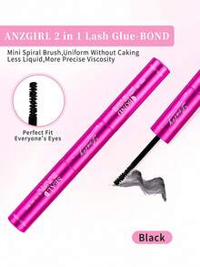 Set Bulu Mata Palsu Campuran Desliy, Kit Ekstensi Bulu Mata Lengkap dengan Perekat, Penyegel, Penghapus, dan Pinset, Bulu Mata Palsu Halus dan Lembut Lengkung D 8-16mm, Efek Riasan Berkualitas Salon DIY - Rose Red - View 7