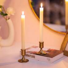 2/4/6/12/30pcs Cone Shaped Candle Holders, Gold/Black Candle Stands For Tabletop Center, Wedding Reception, Holiday Christmas Fireplace Or Home Decor - Multicolor - View 33