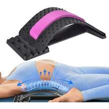 1pc Upgraded Large Size Lumbar Stretcher, Waist Massage & Relief Device, Cervical And Back Support Back Opener, Fitness Waist Support For Home & Office, Relieve Waist Soreness - Multicolor - View 4