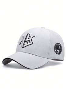 1pc 2026 New Unisex Minimalist Creative Baseball Cap NY Letter Embroidered Hip Hop Hat Skateboard Hat Outdoor Daily Commute Decorative Men's Hat - Multicolor - View 5