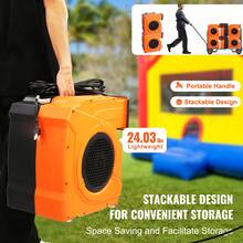 Soplador inflable, 1100 W, 1,5 y 1,7 HP, soplador de aire comercial para inflables, ventilador eléctrico de castillo hinchable de 3100 RPM para casa de rebote, toboganes acuáticos, probado según - 10,9 kg - Ver 5
