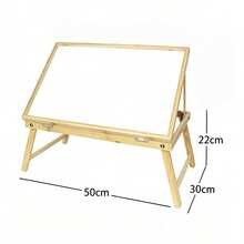 Adjustable Bamboo Foldable Tabletop Easel, Portable Lap Desk Reading Stand, Multi-Angle Drawing Holder, Foldable Laptop Table For Art Painting, Book Reading, Writing, Study, Home Office, Bedroom, Lightweight Desktop Workstation - Multicolor - View 8