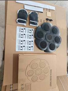 Boxing Machine Training Smart Bluetooth Music Reaction Speed Training | Wall-Mounted Interactive Boxing Pad, Includes Boxing Gloves, Improves Hand-Eye Coordination, Height Adjustable, Bluetooth Music, Smart Counting, Suitable For Home Workout And Parent-Child Interaction, Perfect Gift For Christmas/Halloween/Thanksgiving/Birthday/New Year - Multicolor - View 12