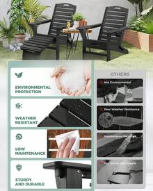 Adirondack Chairs - Black - View 5