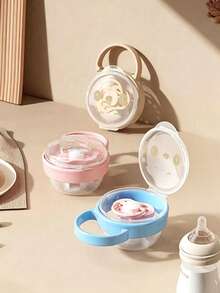 Portable Handheld Pacifier Storage Box, Dust-Proof Protection For Baby Pacifiers, Convenient To Carry - Multicolor - View 1