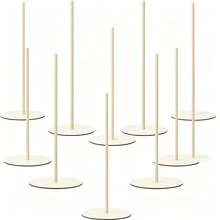 1 Set Wooden Ice Cream & Dessert Display Rack, 3-Tier Dessert Tabletop Stand, Suitable For Wedding, Spring Party - Multicolor - View 7