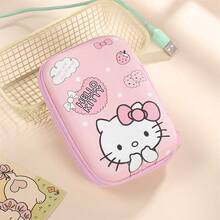 Hasbro 1PC Sanrio Hello Kitty Cartoon Creative Data Cable Storage Bag, Which Can Store Mobile Phone Chargers, Headphones, USB Flash Drives, Portable Storage Boxes, Coin Purses, And Bluetooth Headset Storage Bags - One Size - View 2