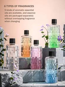 Smart Aromatherapy Diffuser - 5 Working Modes, USB Automatic Aroma Diffuser, Mini Electric Air Purifier, Aromatherapy Humidifier, Essential Oil Diffuser, Adjustable Concentration, Size "6.46 Inches * 2.44 Inches", Built-In Battery, Colorful LED Light, USB Charging, Suitable For Home, Large Room, Living Room, Office, Bathroom, Bedroom, Pet Room, 6 Essential Oils Optional - Multicolor - View 7