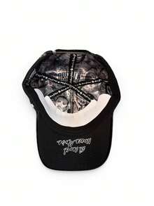 Gorra Hats Mexico's Most Wanted Full Set Caja Multimarca Visera De Personajes Parche Pedreria - Negro - Ver 5