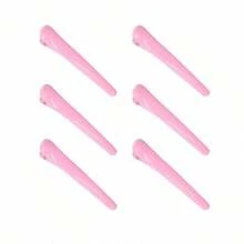 12pcs Hair Styling Comb Set, Nylon Volumizing Comb, Double-Sided Hairline Comb, Tail Comb, Volumizing Hair Styling Tools With Hair Clips (Pink, Black, Purple) - Multicolor - View 5