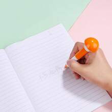 1pc Retractable Gourd-Shaped Ballpoint Pen, Cap-Off Gourd Pendant Pen, 0.7mm Bullet Tip Creative Portable Student Gift Pen, Cute Gourd Design, Comes With Keychain Pendant, Can Be Hung On Backpack, Keychain, Easy To Carry And Hard To Lose, Compact And Space-Saving, Cap-Off + Retractable Design, Interesting Structure, Strong Tactile Feel, 0.7mm Bullet Tip, Smooth And Even Ink Flow, Smooth Writing Without Stuttering, Clear Handwriting, Suitable For Daily Notes, Casual Doodling, Colorful Glossy Gourd Shell - A - View 6