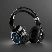 New Foldable Wireless Headphones With Microphone, Hi-Fi Bass, Long Battery Life, Affordable Gift, Suitable For Gaming, Mobile Phones, Sweat-Resistant, Low Latency, Compatible With All Devices - View 15