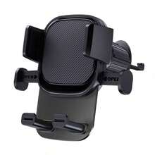 1pc Car Phone Holder, Universal Air Vent Navigation Mount, Compatible With Phones, Supports 360 Degree Rotation, Stable Anti-Shake, Suitable For Most Car Models - Black - View 1