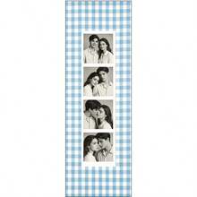 Couple Photo Strip Frame, Customized Photo Booth Frame, Striped Fabric Frame, Couple Anniversary Gift, Wedding Keepsake, Home Decor - Multicolor - View 24