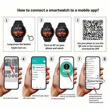 1.5 Inch Round Large Screen Smartwatch, Unisex, High Definition Quality, Silicone Strap, Message Notification, Call Answering, Convenient Music Control, Sports Mode, Best New Year Gift - View 4