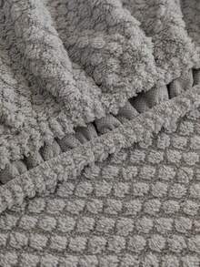 1pc Luxury Chenille Sofa Cushion Cover, Bubble Texture Neutral Color Sofa Cover, Soft And Comfortable Home Decor, Suitable For Living Room, Non-Slip Bottom, Pet-Friendly, Machine Washable, Fits 1/2/3/4 Seater Sofa - Light Grey - View 7