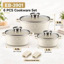 Pot Sizes And Silicone Handle Covers, 2 Styles Selectable - View 6