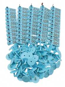 Goat Ear Tags Sheep Ear Tag With Numbers 001-100 For Farm Animal Cattles Marker Identification Tool Supplies Livestock Ear Tag Pliers Applicator Control Device Metal Ear Thorn Tongs - Multicolor - View 10