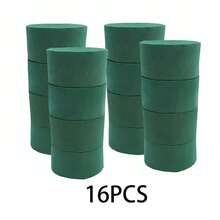 8PCS Round Floral Foam Blocks For Flower Arrangements, Green Foam For Garden Decor And DIY Crafts, 7.3 X 3.4 Cm - Green - View 10