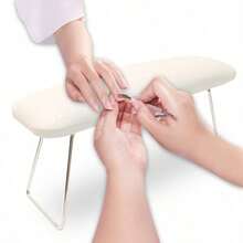 1pc Foldable Nail Arm Rest, Foldable Stand, Bottom Can Place Nail Lamp, Portable, Suitable For Mobile Nail Artists - Multicolor - View 1