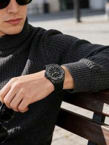 GUESS Commute & Work Essential: Stainless Steel Daily Elegant Watch GW0208G5 - Black - View 3