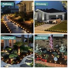 2pcs Solar Powered Garden Ground Lights, Available In Warm White, Cool White, And Colorful Styles, Each Light Is Fixed Solid Color, Light Effects Cannot Be Switched. Solar Energy Absorbs Sunlight During The Day And Automatically Lights Up At Night, Durable Shell With Ground Stake, Easy To Install Without Wiring. Weather-Resistant And Anti-Aging, Stable Operation In Sun And Rain Environments. - Solar Ground Lights - View 4