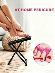 Foot Care Foot Stool, Adjustable Footrest, Toe Separator - Easy To Use At Home, Toe Care Accessories, Pedicure Stool, No Need To Bend Over Or Stretch, Beauty Foot Care Set, Multi-Functional Foldable Footrest. - A - View 5