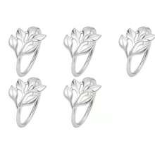 1pc/5pcs/10pcs/12pcs Reusable Gold-Plated Alloy Napkin Rings: Smooth Edges, Easy To Clean, Suitable For Weddings, Parties, Celebrations And Holiday Dinners - Multicolor - View 17