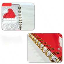 1pc A5 Christmas Coil Students Notebook,Pocket Size Side Flip Notepad,Loose-Leaf Journal,Cute Xmas Stationery,School Memo Book,Christmas Gift For Kids - Multicolor - View 8