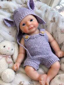 13 Inch Silicone Full Body Baby Doll With Open Mouth, Sleeping Companion, Birthday Holiday Gift (Anatomically Accurate) - Reborn - View 6