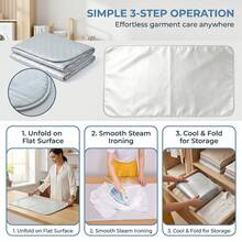 Portable Quilted Silver-Coated Ironing Pad, Foldable, Suitable For Washing Machine, Dryer, Desktop And Other Scenarios, Convenient For Ironing Clothes Anytime, Suitable For Travel And Home Use - Flat Style - View 8