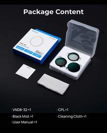 TELESIN Filter Set (Includes CPL, VND 8-32, 1/4 Soft Filter And 10x Macro Lens), Waterproof Aluminum Alloy Frame Design, Specifically Designed For OSMO NANO Camera. - View 13