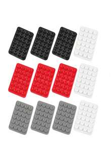 1-Pack New Fashion Silicone 24-Suction Cup Single-Sided Punch-Free Phone Holder - Clear - View 12