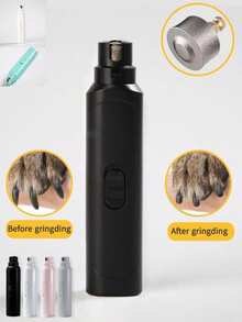 1pc High-Power Electric Pet Nail Grinder, Suitable For Trimming Nails Of Cats & Dogs Of All Sizes - Multicolor - View 2