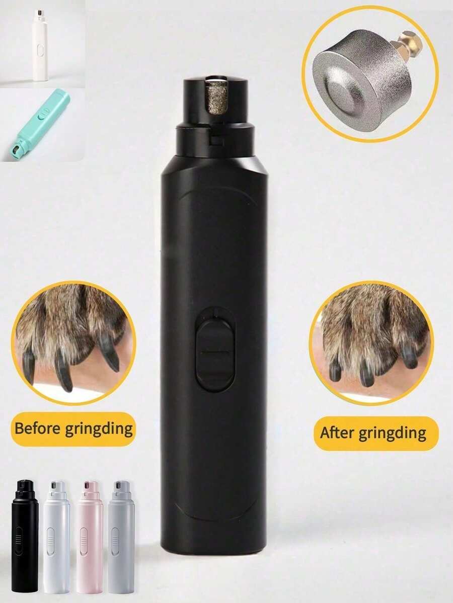 1pc High-Power Electric Pet Nail Grinder, Suitable For Trimming Nails Of Cats & Dogs Of All Sizes