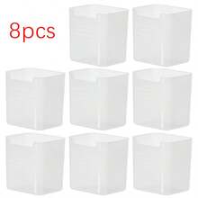 1/3/6/10pcs Stackable Refrigerator Storage Boxes, Transparent Plastic Multi-Purpose Containers For Storing Fruits, Vegetables, Snacks, Space Saving Kitchen Organizer, Reusable Food Storage Boxes - Clear - View 3