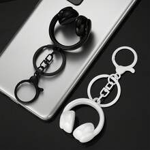 Earphone Keychain, Cute Earphone Bag Pendant, Suitable For Music Lovers' Backpack Bag Pendant, Wallet Car Key Accessory - Multi-color - View 5