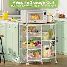 Storage Islands & Carts - White - View 7