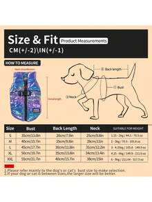 FDOG 1PC Reflective Gradient Color Thermal Lined Warm Dog Vest Pet Clothing - Hot Pink - View 2