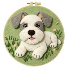 20x20cm/7.9x7.9 Inch DIY Needle Felting Starter Kit,Wool Felt,Cartoon Animals Theme Includes Instruction Manual,Embroidery Frame,Stamping Needle,Foam Padding,Wool And Felt,Handicraft Embroidery For Home Decoration,Suitable Gift For Special Occasions - Cartoon Animals - View 14