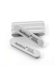 Washable Mini Sponge Nail File, Double-Sided Buffing Nail Sponge Strip, Portable Nail Grooming Tool For Shaping And Polishing - Grey - View 4